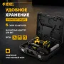 Аккумуляторная дрель-шуруповерт DENZEL BLDL-IB-18-02, 18 В, 2 x 2 Ач