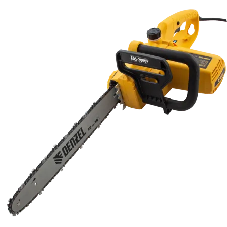 Пила цепная электрическая DENZEL EDS-2000P, 2 кВт, шина 40 см, шаг 3/8, 57 звеньев
