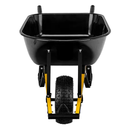 Тачка садовая DENZEL 68999, грузоподъемность 230 кг, 140 л, усиленная