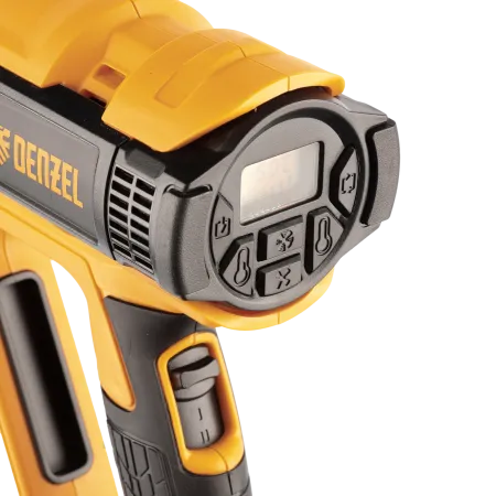 Фен технический DENZEL HG-2000E, 2000 Вт, 2 режима, LCD дисплей