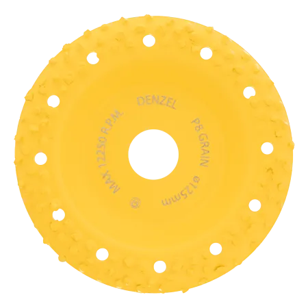Чашка твердосплавная зачистная DENZEL, 125 мм, Наклонная, крупное зерно #8