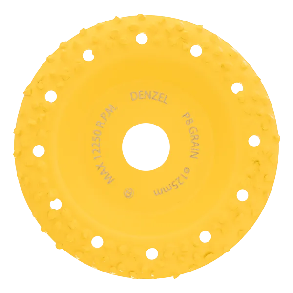 Чашка твердосплавная зачистная DENZEL, 125 мм, Наклонная, крупное зерно #8