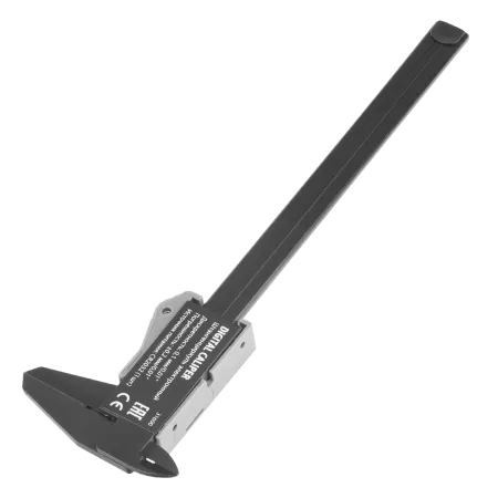 Штангенциркуль DENZEL пластиковый, 150 мм, электронный, большой дисплей, с глубиномером