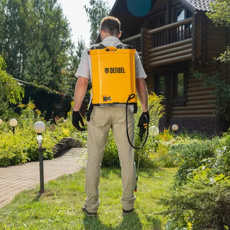 Опрыскиватель ранцевый аккумуляторный DENZEL D-16LA, 16 л, 12 В, 8 Ач
