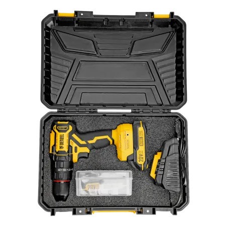 Дрель-шуруповерт аккумуляторная ударная бесщет. DENZEL CIDH-BL-20, Li-Ion, 20 В