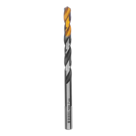 Сверло спиральное по металлу DENZEL 7,0 x 109 мм, Р6М5, Golden Tip, многогранная заточка