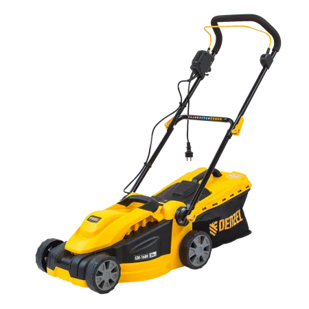 Газонокосилка электрическая DENZEL GM-1600, 1600 Вт, ширина 36 см, 3 уровня, 35 л