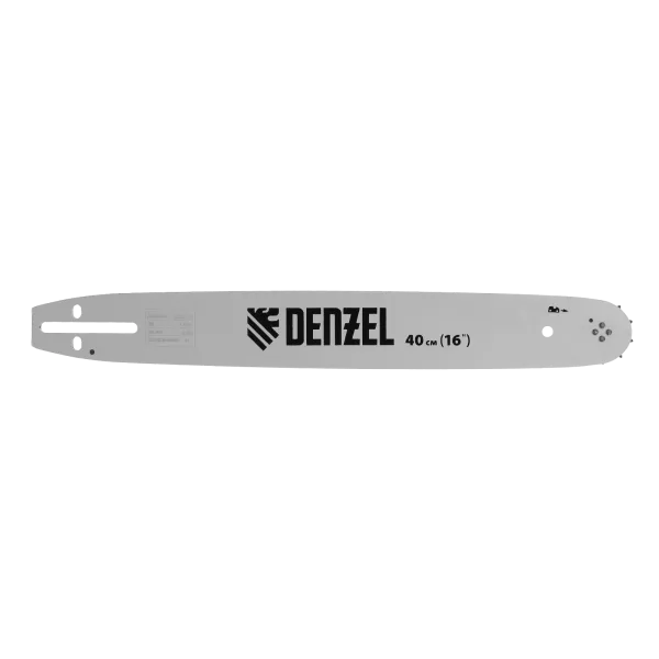 Шина для бензопилы DENZEL DGS-4516P, длина 40 см (16"), шаг 0,325", паз 1,5 мм, 64 звена