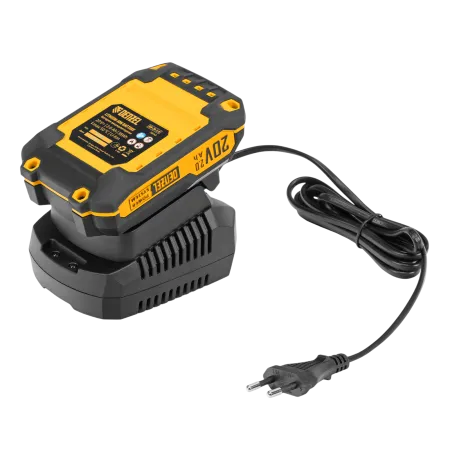 Портативная аккумуляторная газонокосилка DENZEL CLM-22, Li-ion, 20В, 220 мм