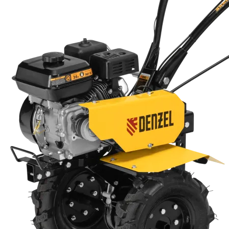 Мотоблок DENZEL DPT-170, 7 л.с., ремен.сцеп, шир 85 см, глуб 35 см,фрез 3х3,ШОМ,скор 2В/1Н,кол 8"