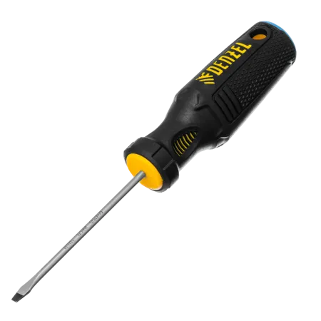 Отвертка DENZEL SL3х75 мм, S2, 3к рукоятка