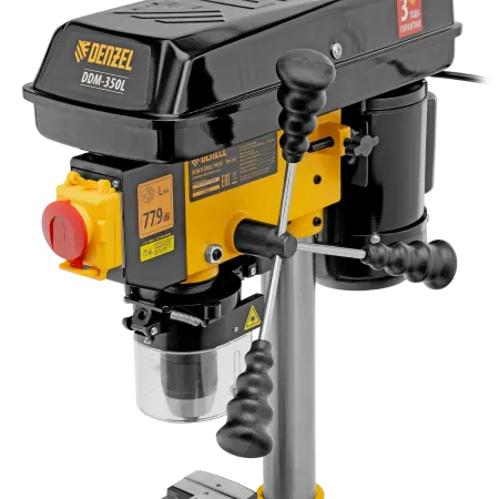 Станок сверлильный DENZEL DDM-350L, 350 Вт, 13 мм, 5 ск., лазер, настольный