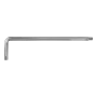 Вороток Г-образный DENZEL 375*100 мм, квадрат 1/2", CrV, матовый хром