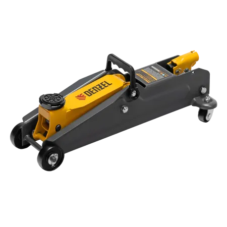 Домкрат гидравлический подкатной DENZEL 2 т, 135-385 мм