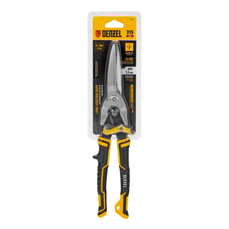 Ножницы по металлу DENZEL 78373, 315 мм, прямой проходной рез, сталь Crmo