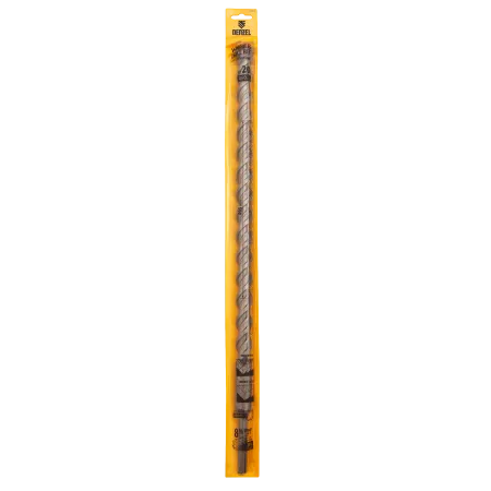 Бур по бетону DENZEL 705049, 20 x 460 мм, двойная спираль, три пылеотводящие кромки