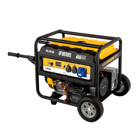 Генератор бензиновый DENZEL PS 70 EA, 7.0 кВт, 230 В, 25 л, электростартер