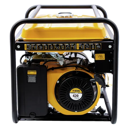 Генератор бензиновый DENZEL GE 6900, 5.5 кВт, 220 В/50 Гц, 25 л, ручной старт