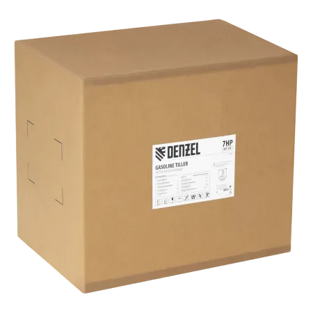 Мотоблок DENZEL DPT-170, 7 л.с., ремен.сцеп, шир 85 см, глуб 35 см,фрез 3х3,ШОМ,скор 2В/1Н,кол 8"