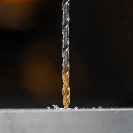 Сверло спиральное по металлу DENZEL 3,5 х 112 мм, Р6М5, Golden Tip, удлиненное, 2шт.