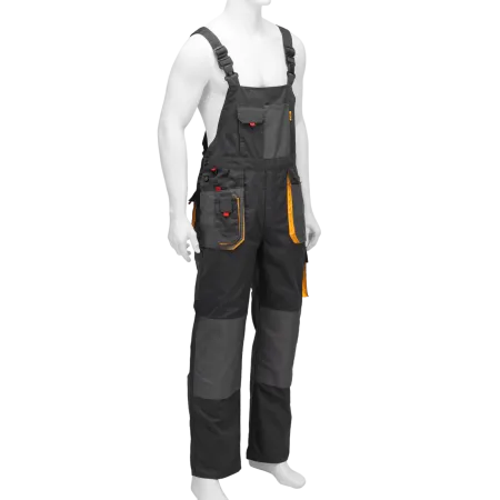 Полукомбинезон профессиональный рабочий DENZEL 65% полиэстер 35% хлопок, XXL