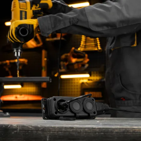 Удлинитель-шнур силовой Top Series DENZEL, КГТТ, 10 м, 3 розетки, 3 x 1,5 мм