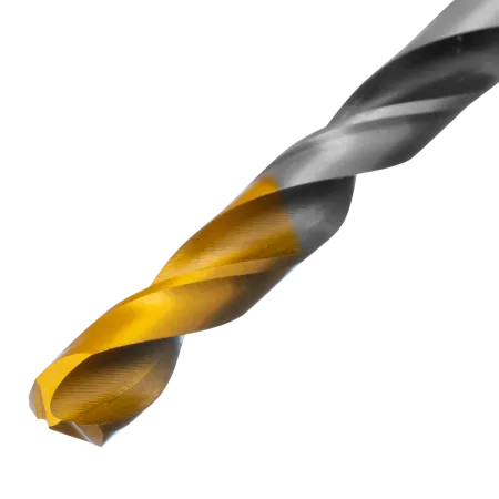 Сверло спиральное по металлу DENZEL 7,0 x 109 мм, Р6М5, Golden Tip, многогранная заточка