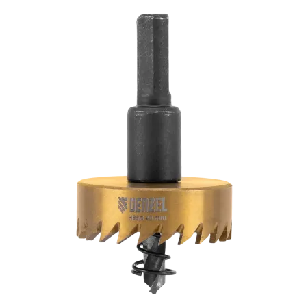 Коронка по металлу DENZEL 724112, 40 мм, HSS, нитридтитановое покрытие