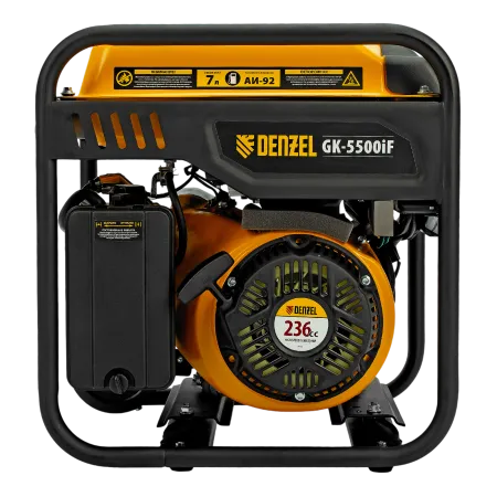 Генератор инверторный DENZEL GK-5500iF, 5,5 кВт, 230 В, ручной старт