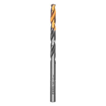 Сверло спиральное по металлу DENZEL 5,5 x 93 мм, Р6М5, Golden Tip, многогранная заточка