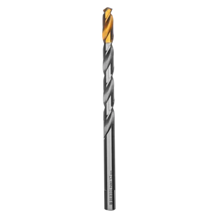 Сверло спиральное по металлу DENZEL 12 x 205 мм, Р6М5, Golden Tip, удлиненное