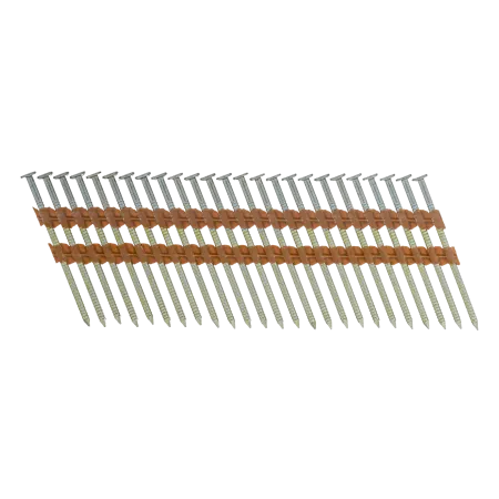 Гвозди DENZEL для пнев. нейлера (оцинк.), длина - 65 мм, диам. - 2,9 мм, 2000 шт.