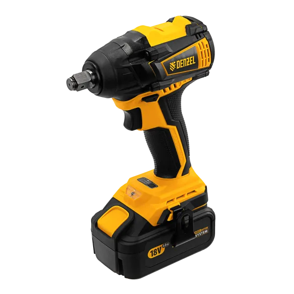 Гайковерт ударный аккумуляторный бесщет DENZEL CIW-IB-300, Li-ion, 18В, 300Нм