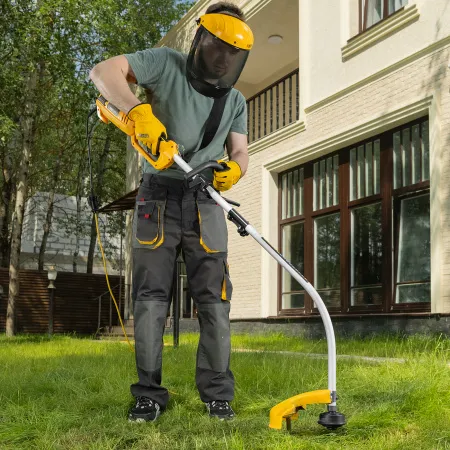 Триммер электрический DENZEL TE-1100, 1100 Вт, 380 мм, катушка, разборная штанга