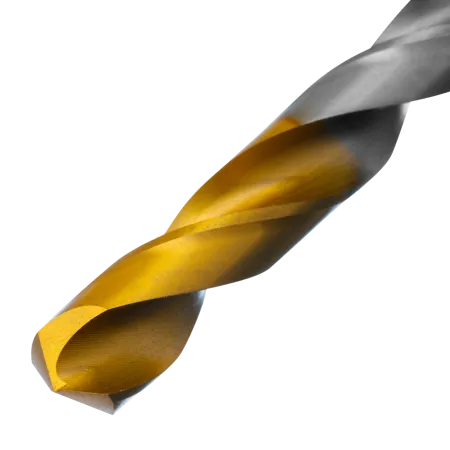 Сверло спиральное по металлу DENZEL 10 x 133 мм, Р6М5, Golden Tip 