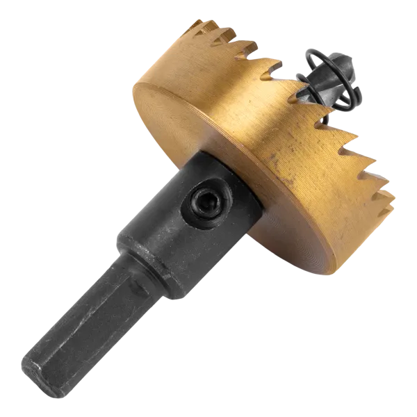 Коронка по металлу DENZEL 724114, 42 мм, HSS, нитридтитановое покрытие