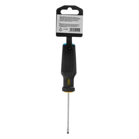 Отвертка DENZEL SL3х75 мм, S2, 3к рукоятка