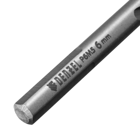 Сверло спиральное по металлу DENZEL 6 x 93 мм, Р6М5, Golden Tip