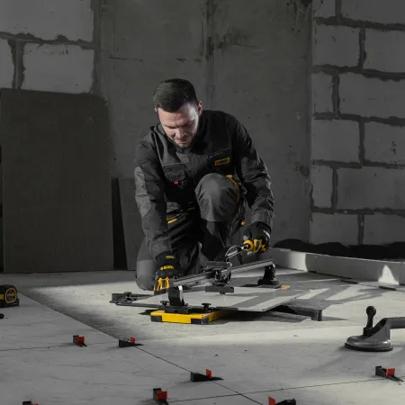 Плиткорез рельсовый DENZEL 800х16мм, каретка на подш., стальная станина, усил. рукоятка-пенал