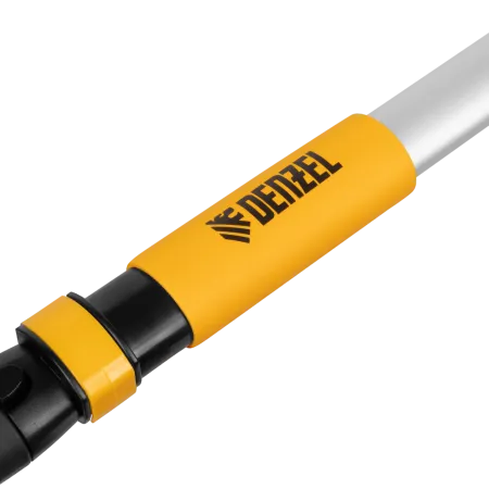 Щетка-сметка со скребком DENZEL телескоп, поворотная голова, 750-1120 мм