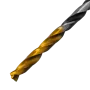 Сверло спиральное по металлу DENZEL 3,5 x 70 мм, Р6М5, Golden Tip, многогранная заточка, 2шт.
