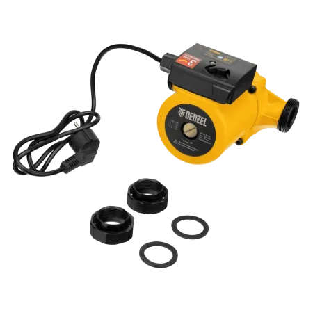 Циркуляционный насос DENZEL CP25-8, напор 8 м, 130 л/мин, 1 м кабель, монт. длина 180 мм