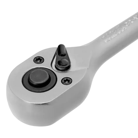 Ключ-трещотка DENZEL 1/4", 90 зубьев, с быстрым сбросом, CrV