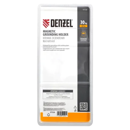 Клемма заземления DENZEL магнитная для сварочных работ 65 LB