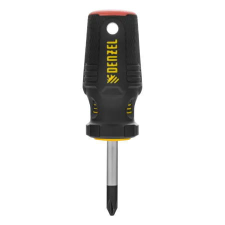 Отвертка DENZEL PH2х38 мм, S2, 3к рукоятка