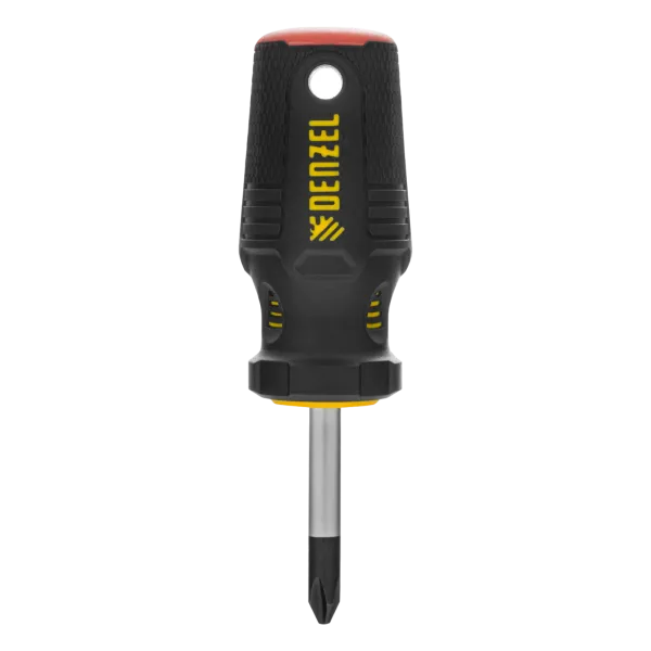Отвертка DENZEL PH2х38 мм, S2, 3к рукоятка