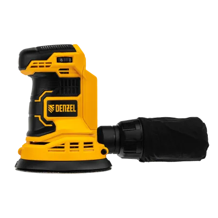 Машина шлифовальная эксцентриковая аккумуляторная DENZEL COS-125-0, 18В Li-Ion