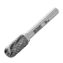 Борфреза по металлу DENZEL твердосплавная, цилиндрическая закругленная, тип-С, 10 мм