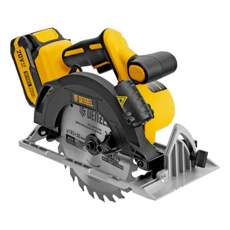 Пила циркулярная аккумуляторная бесщет. DENZEL CCSH-BL-20-185, 185 мм, Li-Ion, 20 В