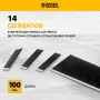 Лезвия DENZEL 18 мм, сталь SK4 - 0,5 мм, супер острые, многосегментные, 5 штук